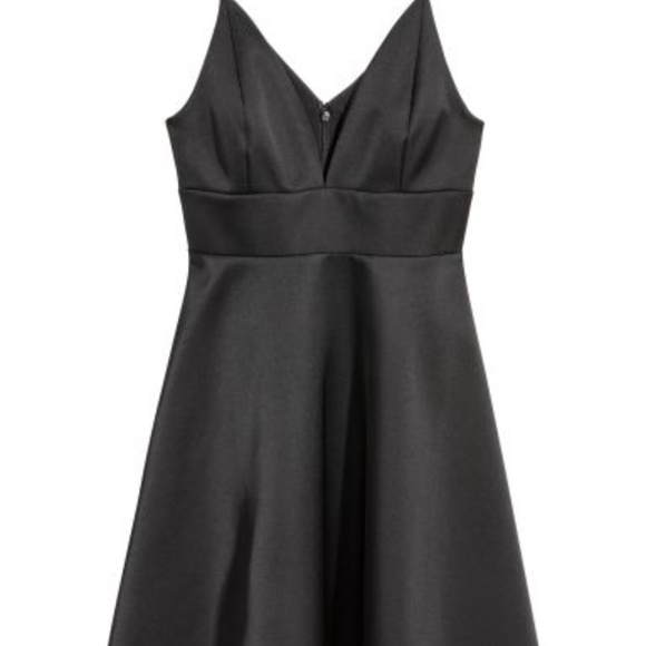 Black H&M Satin Cocktail Dress - Picture 2 of 3